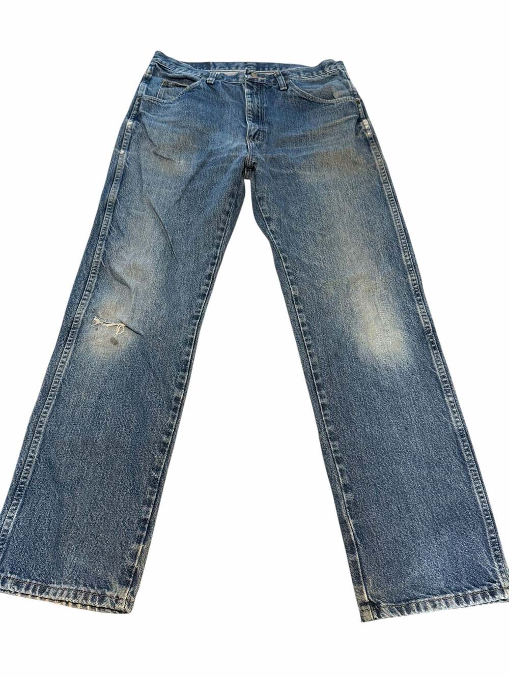 Wrangler Authentic Jeans Premium Quality Distressed Denim